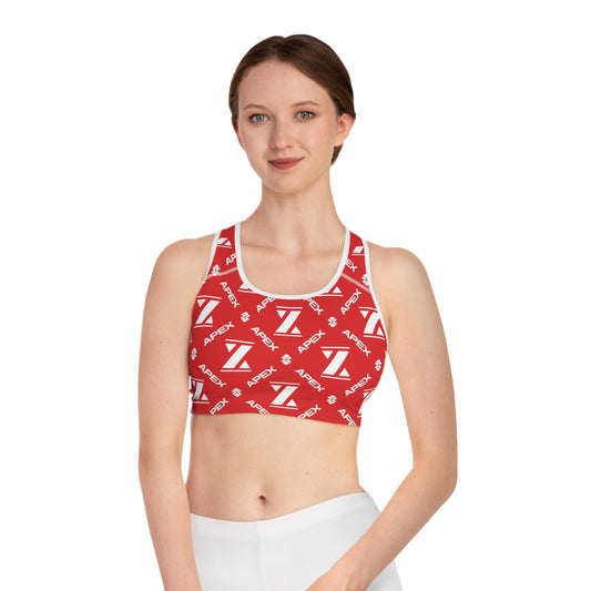 Apex Classic Red Mono Sports Bra